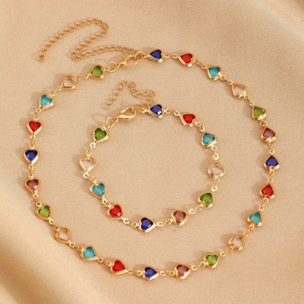 2 Pcs Heart Set